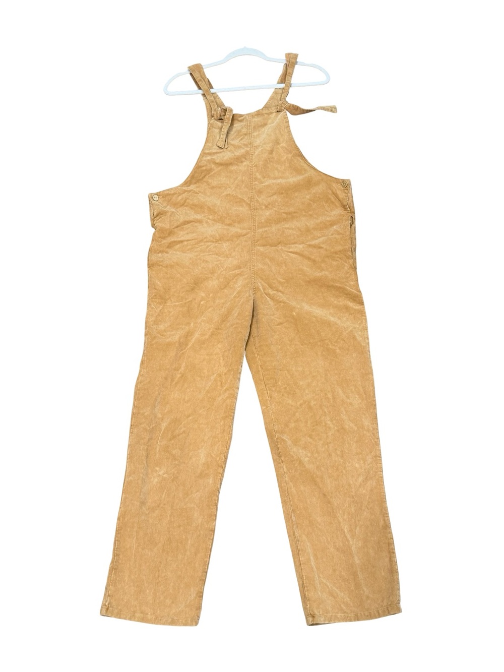 🌟 How Very‎ Loved Boutique Beige Corduroy Overalls Size Medium